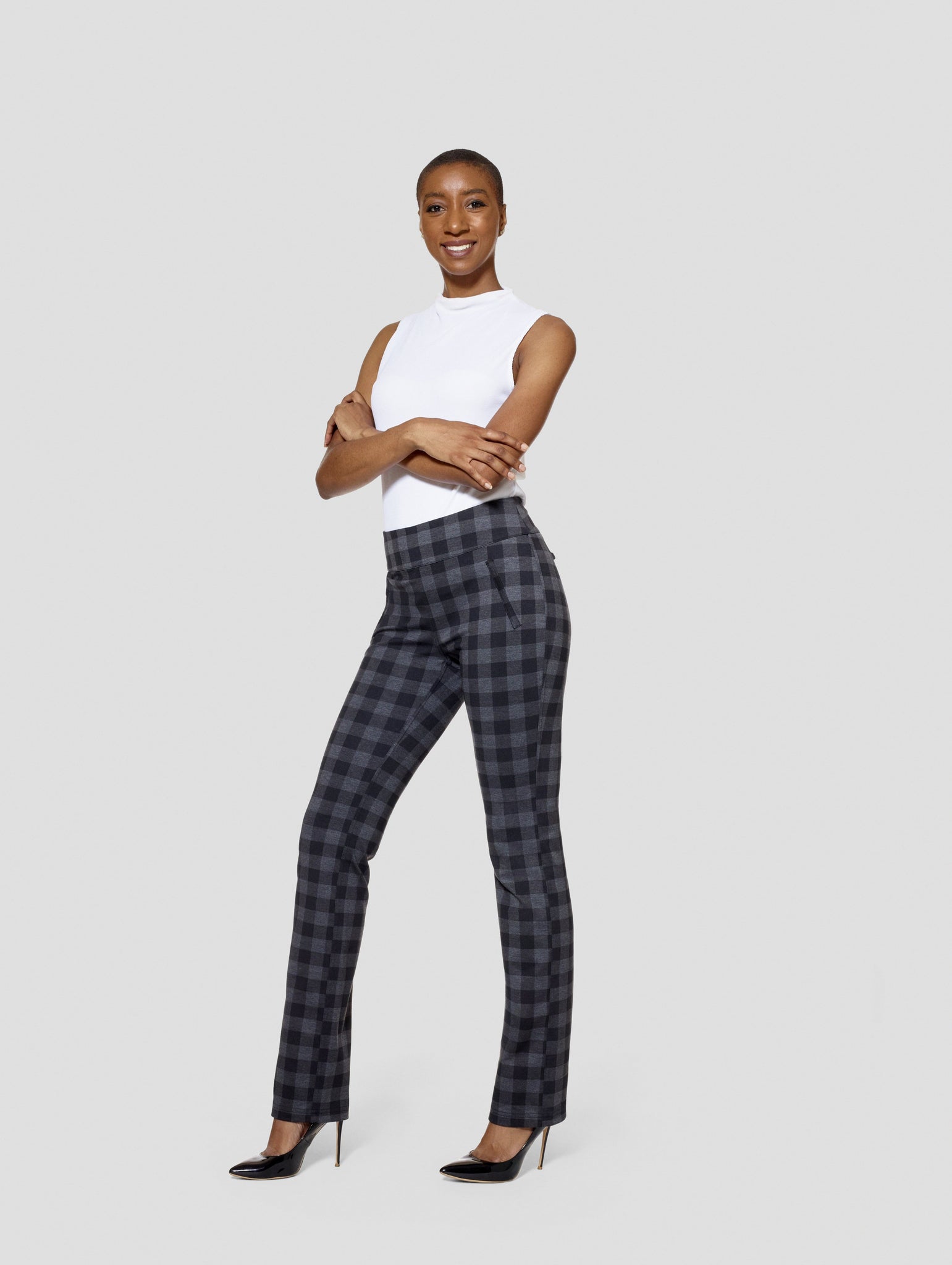 Buffalo Print Knotted Front Sleep Trousers | SHEIN UK